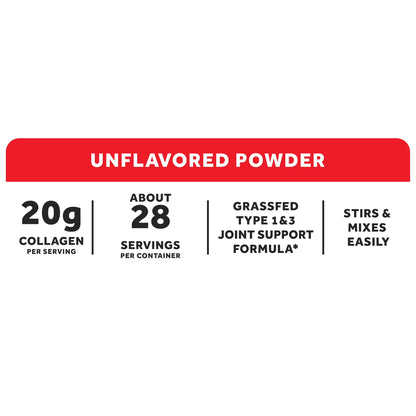 Equate Grass Fed Hydrolyzed Bovin Collagen Peptides Type 1 & 3 Dietary Supplement, Powder Form, Unflavored, 20 oz
