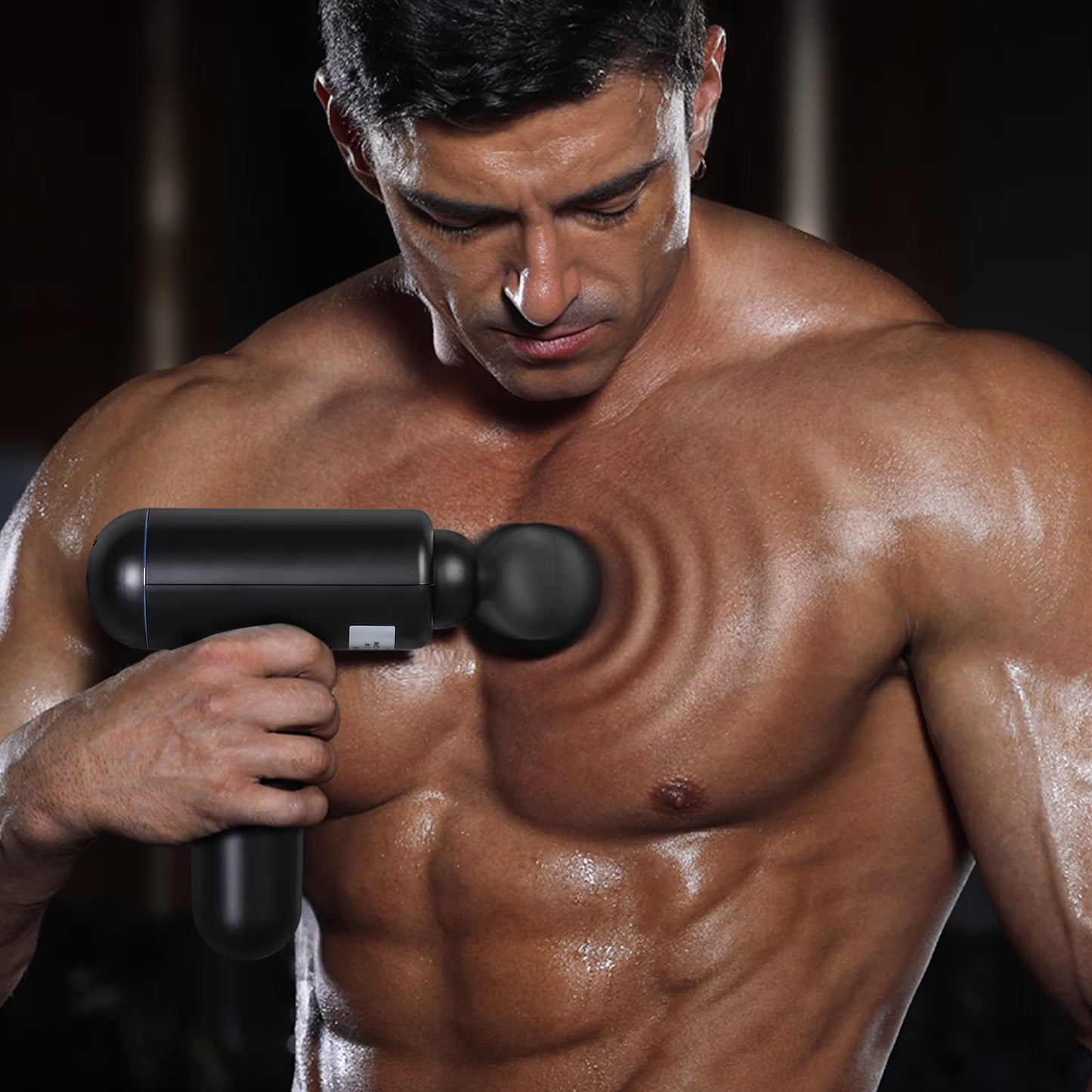 Oumilen Pro Sport Deep Tissue Percussion Muscle Massage Gun, Pure Black