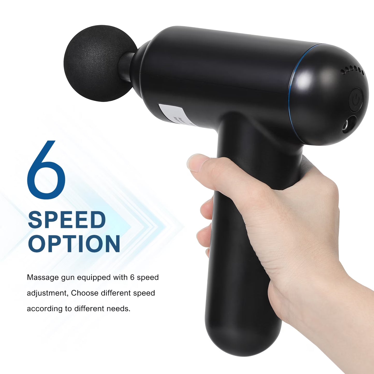 Oumilen Pro Sport Deep Tissue Percussion Muscle Massage Gun, Pure Black
