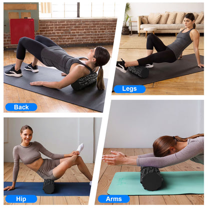 Hlthsky Foam Roller, 18x6 Inches, Octagonal Trigger Point Deep Tissue Roller
